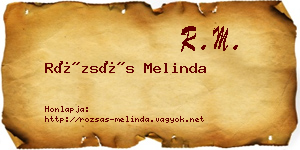 Rózsás Melinda névjegykártya